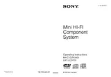 Sony MHC-GZRDi User Manual