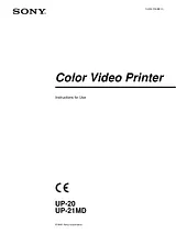 Sony UP-21MD User Manual