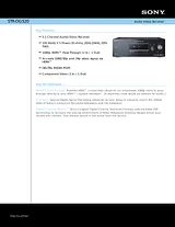 Sony STR-DG520 Guide De Spécification