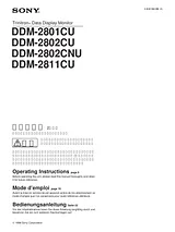 Sony DDM-2801CU Manual Do Utilizador