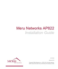 Meru Networks Inc. AP822I Manuel D’Utilisation