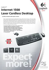 Logitech Internet 1500 Laser Cordless Desktop (BE) 967743-0123 产品宣传页