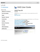 Sony SVJ2021 User Manual