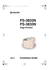 KYOCERA FS-3820N Installation Guide