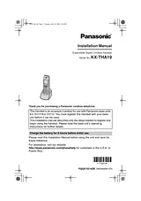 Panasonic kx-tha19 사용자 설명서