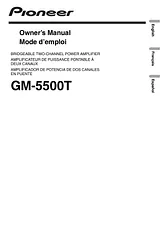 Pioneer GM-5500T Справочник Пользователя