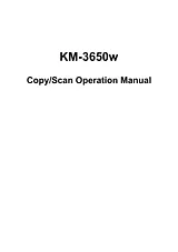 KYOCERA KM-3650w Operating Guide