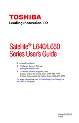 Toshiba l640-bt2n13 User Guide