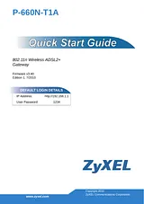 ZyXEL Communications P-660N-T1A User Manual