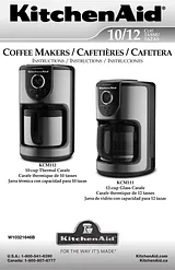 KitchenAid 12-Cup Glass Carafe Coffee Maker Utilização E Cuidado
