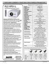 Sanyo PLC-XP51 Guia De Especificação