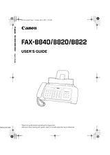 Canon B840 Benutzerhandbuch
