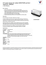 V7 Laser Toner for select BROTHER printer - replaces TN6600 V7-B06-P6600-BK Prospecto