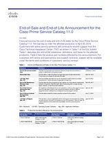 Cisco Cisco Prime Service Catalog 10.0 Guide D’Information