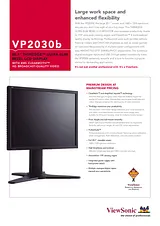 Viewsonic VP2030b VS10772 전단