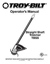 Troy-Bilt Straight Shaft Trimmer Manual De Usuario