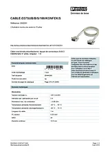 Phoenix Contact Cable CABLE-D37SUB/B/S/100/KONFEK/S 2302201 2302201 Hoja De Datos
