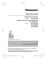 Panasonic KXTGC223G Bedienungsanleitung