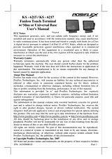 POSIFLEX Business Machines KS-6217 Manuel D’Utilisation