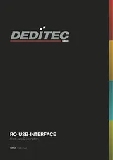 Deditec RO-USB MODUL 16 OC IN / 16 RELAIS OUT RO-USB-O16-R16 Data Sheet