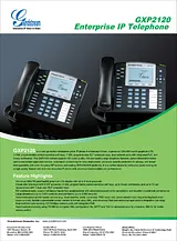 Grandstream Networks GXP2120 GXP-2120 Leaflet
