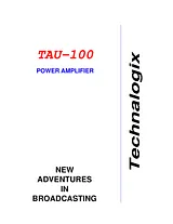 Technalogix Ltd. TAU100 Manuel D’Utilisation