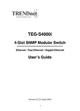 Trendnet TEG-S4000I ユーザーズマニュアル