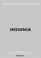 Insignia NS-SUB12 사용자 설명서