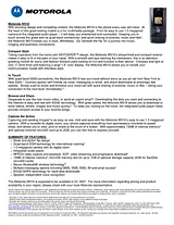 Motorola W510 MOT1041033 产品宣传页