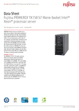 Fujitsu TX150 S7 VFY:T1507SC010IN S26361-F2565- Hoja De Datos