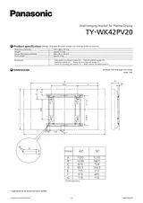Panasonic TY-WK42PV20 Fascicule