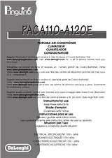 DeLonghi PACA110-A120E Справочник Пользователя