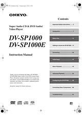ONKYO dv-sp1000 Manual Do Utilizador