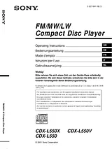 Sony CDX-L550 Manual De Usuario