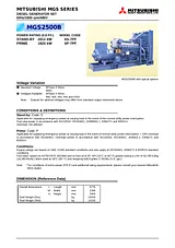 Mitsubishi MGS2500B Manual De Usuario