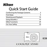 Nikon COOLPIX S5300 Quick Setup Guide