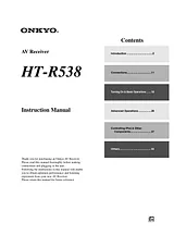 ONKYO HT-R538 Manual Do Utilizador