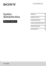 Sony HT-CT660 Справочник Пользователя
