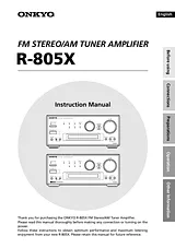 ONKYO R-805X User Manual