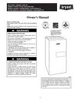 Bryant PLUS 95S 355CAV Owner's Manual