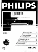 Philips CD 911 사용자 설명서