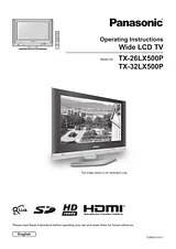 Panasonic TX32LX500P Operating Guide