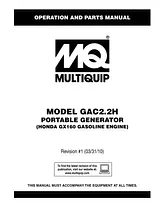 Multiquip GAC2.2H Manual Do Utilizador