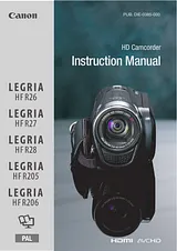Canon HF R206 Справочник Пользователя