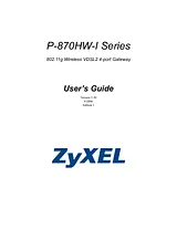 ZyXEL Communications P-870HW-I Manuel D’Utilisation