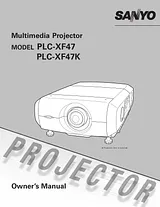 Sanyo PLC-XF47K Manual De Usuario