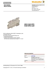 Weidmueller OPTOCOUPLER MCZ O 24VDC 8324610000 Техническая Спецификация