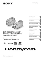 Sony SX34E Справочник Пользователя