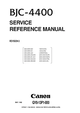 Canon BJC-4400 Инструкции По Обслуживанию