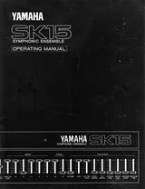 Yamaha sk15 ユーザーズマニュアル